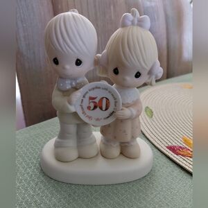 Vintage Precious Moments 50th Anniversary Figurine NWOT out of box